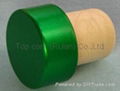 coated aluminium cap cork bottle stopper  TBPC19.4-28.4-20.6-13.7