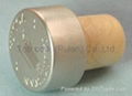 coated aluminium cap cork bottle stopper