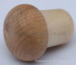 Wooden cap synthetic cork bottle stopper TBW18.5-30-18-15 2