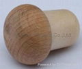 Wooden cap synthetic cork bottle stopper TBW18.5-30-18-15
