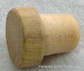 Wooden cap synthetic cork bottle stopper TBW19.8-28.2-20.6-10.3