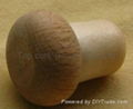 Wooden cap synthetic cork bottle stopper