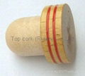 Wooden cap synthetic cork bottle stopper TBW20-grass wood- showpiece 1