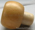 Wooden cap synthetic cork bottle stopper