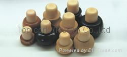 Wooden cap synthetic cork bottle stopper TBW25-45-21-45 2