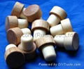 Wooden cap synthetic cork bottle stopper TBW25-45-21-45