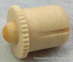 cork stopper with a releasing air groove TBTGR19.7-23.7-20-7.8