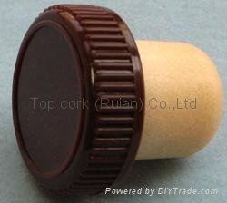 plastic cap cork bottle stopper TBP20-30.6-19.4-10.1 4