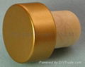  coated aluminium cap cork bottle stoppe