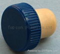  plastic cap cork bottle stopper