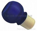 Glass cap cork bottle stopper TBGL22-27.8-40.5-20.6-38