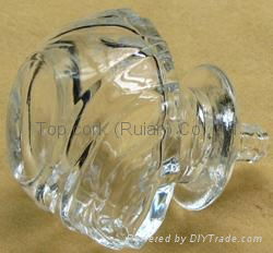 Glass cap cork bottle stopper TBGL22.5-36.2-63.6-21.4-62.5