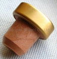 coated aluminium cap cork bottle stopper TBPC20.3-31-20.2-10.5