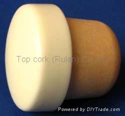 Ceramic cap cork stopper TBCE28.1-35.8-21.4-12.4-26.3g