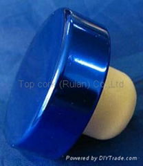 plated aluminium cap bottle stopperTBE15.6-31.1-12.8-10.4-6.2g-blue