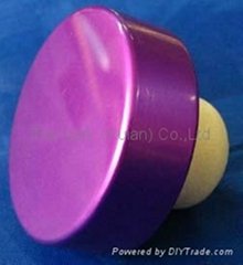 plated aluminium cap bottle stopperTBE15.6-31.1-12.8-10.4-6.2g-purple