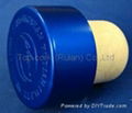 plated aluminium cap bottle stopperTBE22.4-33.3-19.4-16.0-11.0g-blue