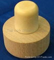 Wooden cap synthetic cork bottle stopper TBW19.2-39.1-20.6-20-20g 1