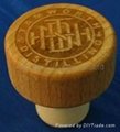 Wooden cap synthetic cork bottle stopper TBW22.3-32.9-21.7-14.3-12.4g