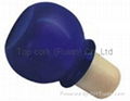 Glass cap cork bottle stopper TBGL19.3-27.8-40.5-20-38
