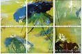 100% handmade abstract group oil painting - Lotus 18pcs/set  each one 100x100cm 2