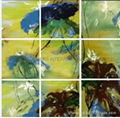 100% handmade abstract group oil painting - Lotus 18pcs/set  each one 100x100cm 3