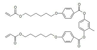 RM82 (1,4-Bis-[4-(3-acryloyloxypropyloxy)benzoyloxy]-2-methylbenzene) 1