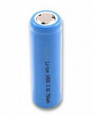 Li-Ion 14500 Rechargeable AA size 3.6V 900mAh Lithium Ion - tabs optional