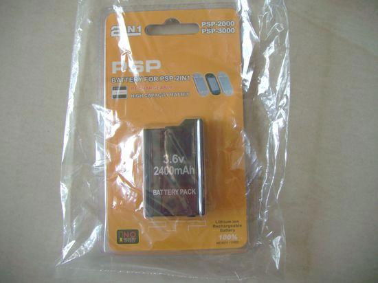 battery for PSP 3000 and PSP 2000 rechgeable 3.6V 2400mAh
