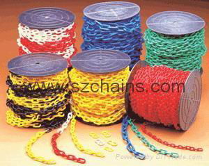 Plastic chains Plastic stanchions Caution Chains warning chains Link Chains