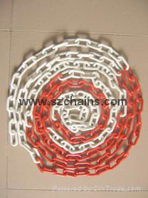 Plastic chains Plastic stanchions Caution Chains warning chains Link Chains