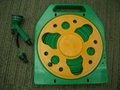 flat hose reel. The hose 1/2"*15m. Include four pattern garden nozzle and connec