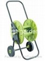 Adjustable handle hose reel cart 