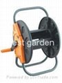 Adjustable handle hose cart without hose