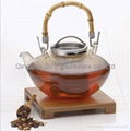 Bamboo handle teapot