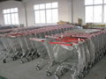supermarket  basket carts， shopping basket stand