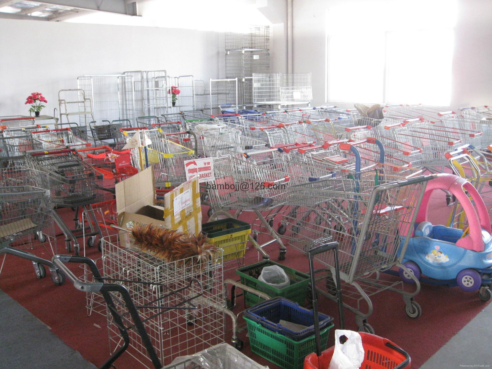 supermarket  basket carts， shopping basket stand 2