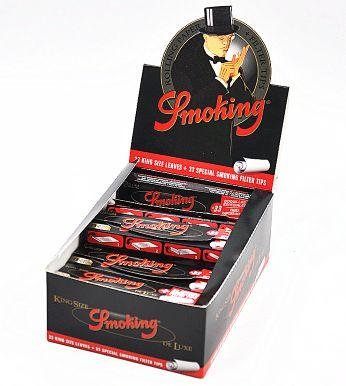 Smoking Rolling Papers with Filteres 110*44cm Black Brown 24booklets