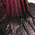 Width 130CM Gradient Sequins Fabric Rose Gold Black Red DIY Sparkly Fabric  14