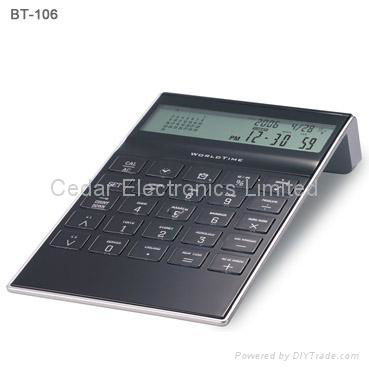 Desktop Calendar Calculator with World Time Clock