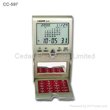Deaktop Digital Calendar with Calculator & World Time Clock 3