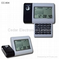 Desktop LCD Calendar Clock with Mirror and Calculator  4