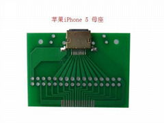 iPhone 5連接器母座測試制具（測試板、測試頭）