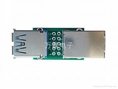 USB3.0 A-B 母座帶板測試治具(測試板、測試頭)