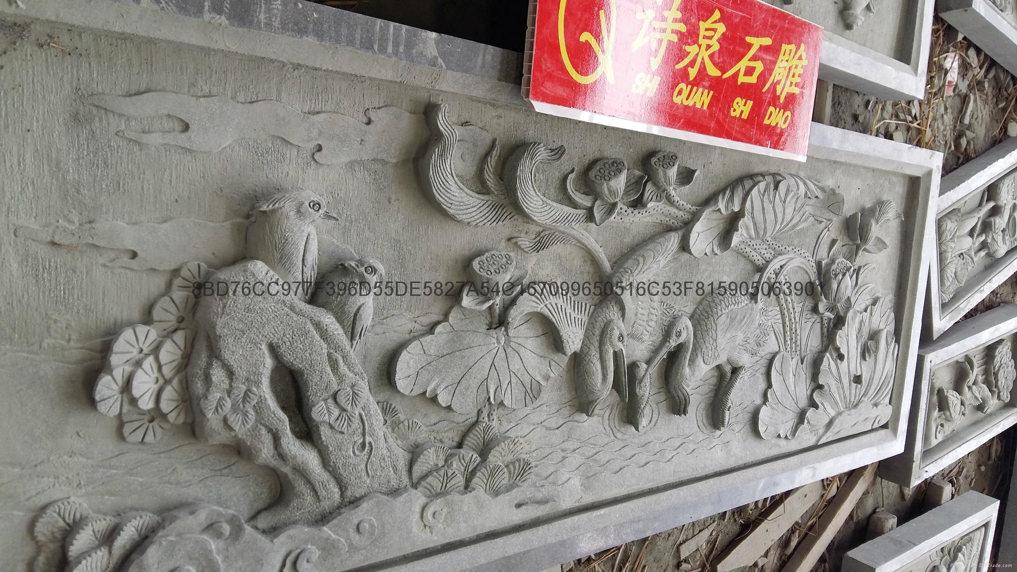 專業生產青石浮雕寺廟挂壁廠家直銷 3