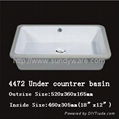 rectangle Under counter basin 4472