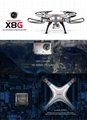 Syma X8G 2.4G 6 Axis Gyro 4-CH Headless RC Quadcopter with a HD Camera