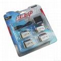 4 x Spare 3.7V 650mAh Batteries + 4 in1 Charger For Syma X5 X5C X5SC X5SW Drone
