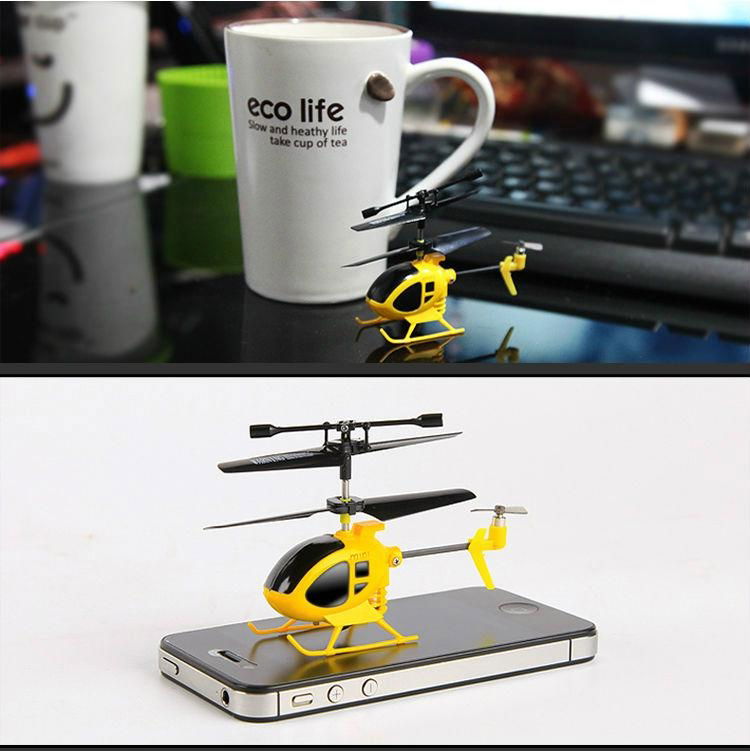 Tiniest mini IR helicopter Syma S6 3 Channel micro mini alloy aircraft with gyro 5