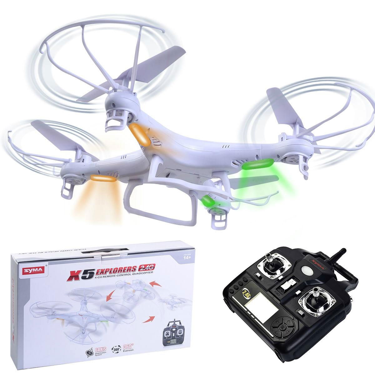 White 360° Syma X5 Explorers 4CH RC Quadcopter Remote Control 6Axis